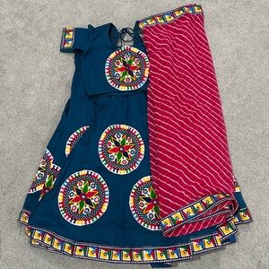 New blue chaniya choli